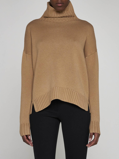 Shop Max Mara Gianna Wool And Cashmere Sweater In Cammello