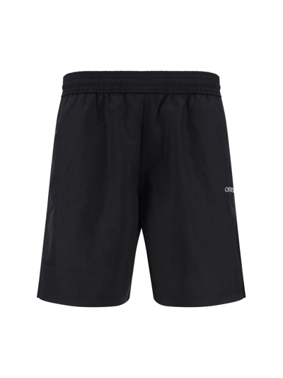 Shop Off-white Swimshorts In Black Whit
