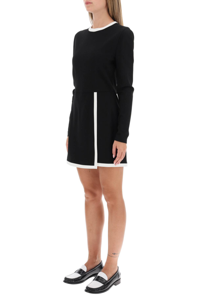 Shop Msgm Playsuit With Contrasting Detailing In Black (black)