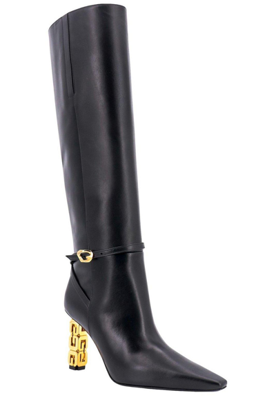 Shop Givenchy G Cube Heeled Boots In Black