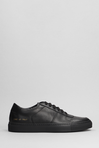 Shop Common Projects Bball Classic Sneakers In Black Leather