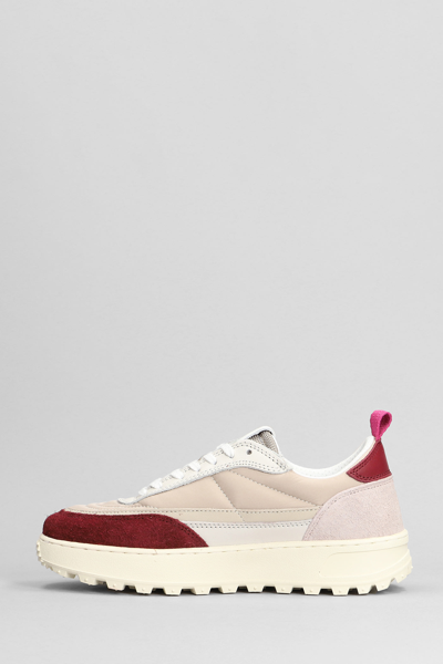 Shop Date Kdue Sneakers In Beige Suede And Fabric