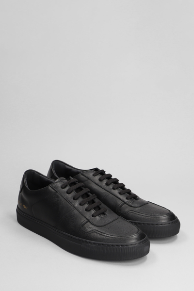 Shop Common Projects Bball Classic Sneakers In Black Leather