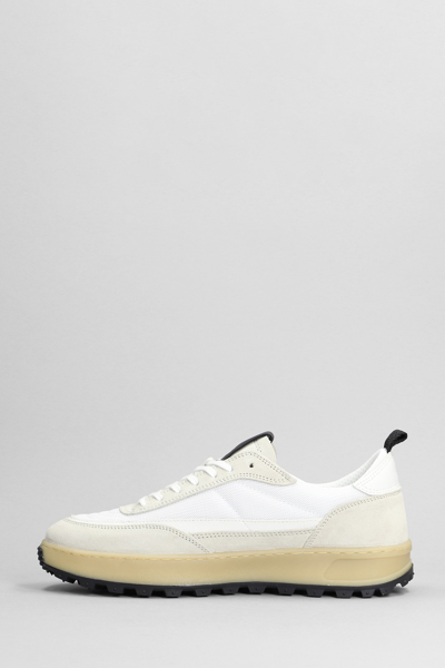 Shop Date Kdue Dragon Sneakers In White Suede And Fabric