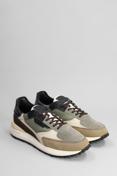 Shop Date Lampo Sneakers In Green Synthetic Fibers
