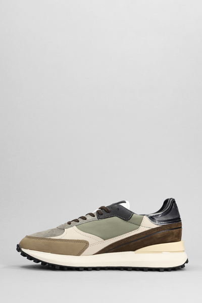 Shop Date Lampo Sneakers In Green Synthetic Fibers
