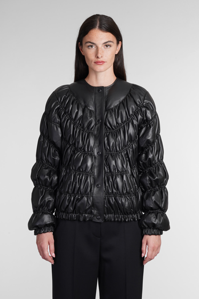 Shop Chloé Puffer In Black Leather