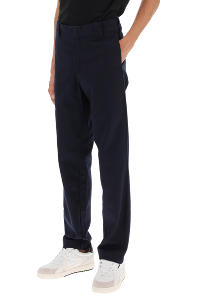 Shop Carhartt Master Straight-cut Pants In Dark Navy (blue)