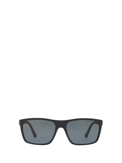 Shop Polo Ralph Lauren Eyewear Rectangular Frame Sunglasses In Black