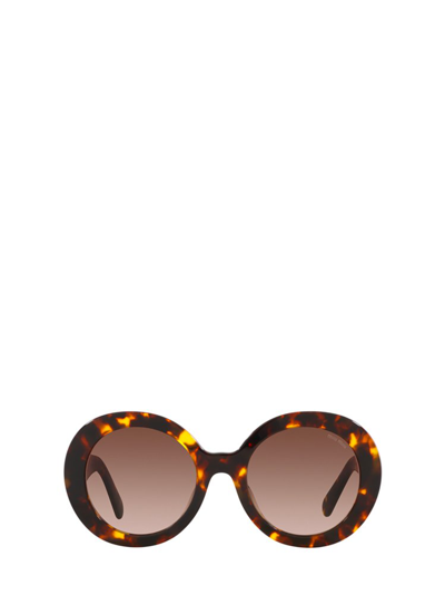 Shop Miu Miu Eyewear Round In Multi