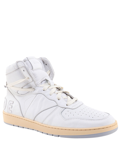 Shop Rhude Rhecess - Hi High-top Sneakers In White