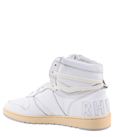 Shop Rhude Rhecess - Hi High-top Sneakers In White
