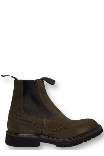 Shop Tricker's Henry Country Ankle Chelsea Boot In Brown