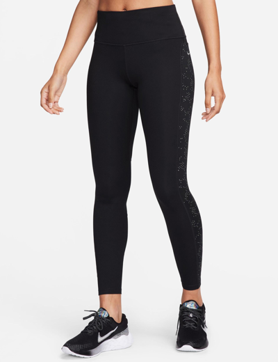Shop Nike Fast Mid-rise 7/8 Leggings In Black