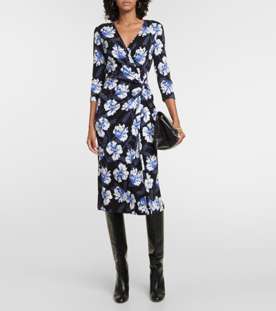 Shop Diane Von Furstenberg Borris Floral Midi Dress In Multicoloured