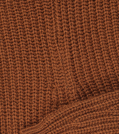 Shop The New Society Baby Ribbed-knit Sweatpants In Brown