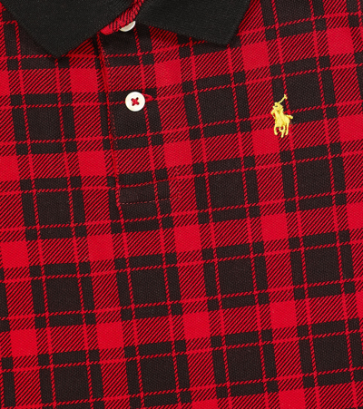 Polo Ralph Lauren Tartan Cotton Polo Shirt In Red