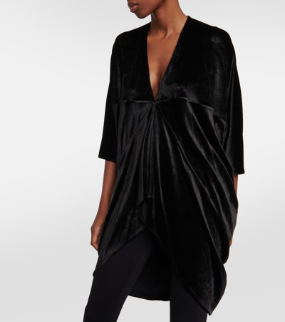 Rick Owens Em Oversized Top In Black
