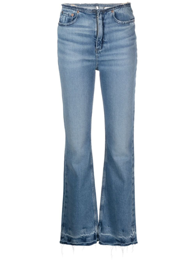 Shop Rag & Bone Peyton Flared Jeans In Blue