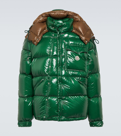 Shop Moncler Karakorum Ripstop Down Jacket In Green