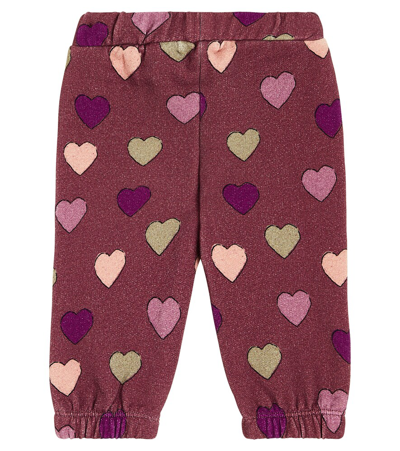 Shop The New Society Baby Christy Cotton Sweatpants In Red