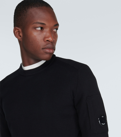 C.p. Company Cotton Crewneck Sweatshirt In Black