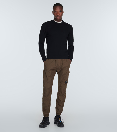 C.p. Company Cotton Crewneck Sweatshirt In Black