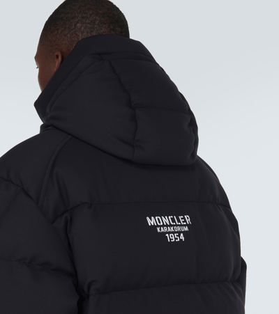 Shop Moncler Karakorum Tech Jersey Down Jacket In Black