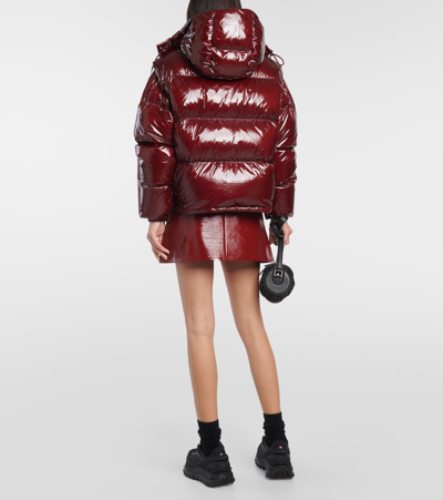 Shop Moncler Karakorum Ripstop Down Jacket In Red