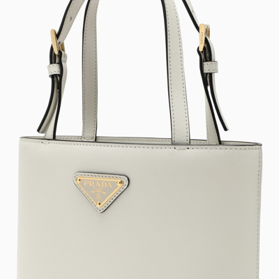 Shop Prada White Leather Handbag Women