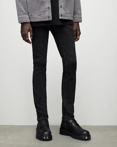 Allsaints Cigarette Skinny Damaged Denim Jeans | ModeSens