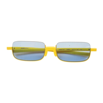 Shop Ambush Yellow Nobo Sunglasses