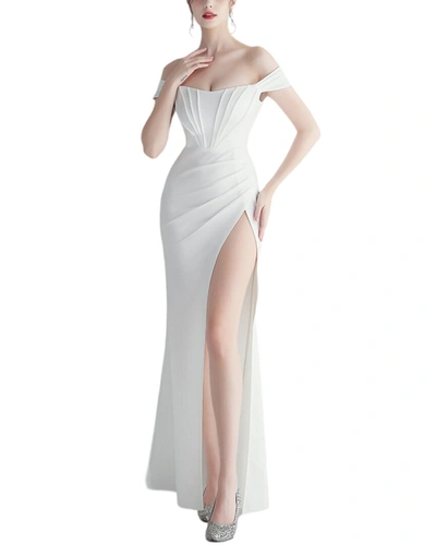 Shop Kalinnu Maxi Dress In White