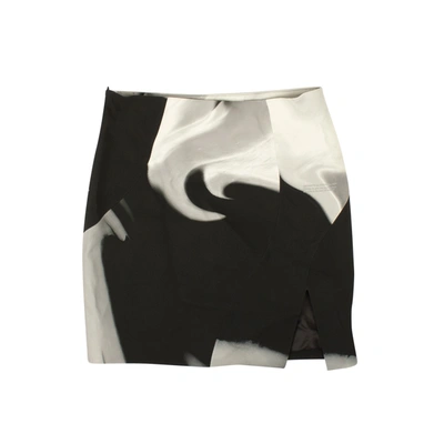 Shop Off-white Black Spiral Liquid Melt Skirt