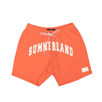 Shop Nahmias Orange Polyamide Summerland Swim Shorts