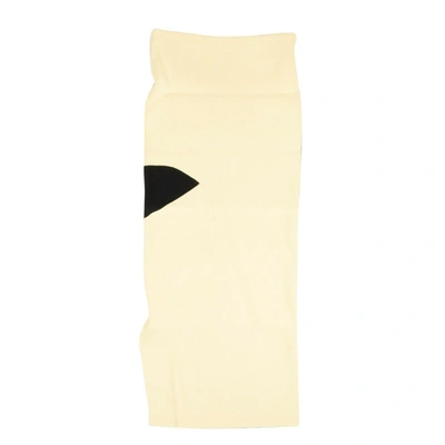 Shop Off-white Beige Ribbed Front N Back Skirt