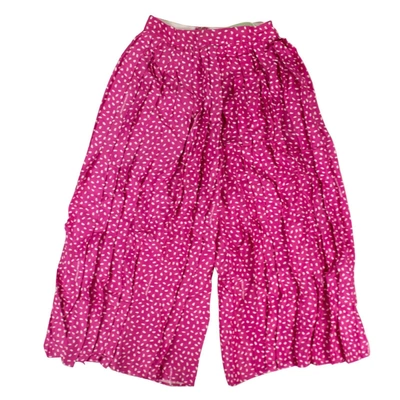 Shop Off-white Pleated Oversized Pants - Pink In Multi