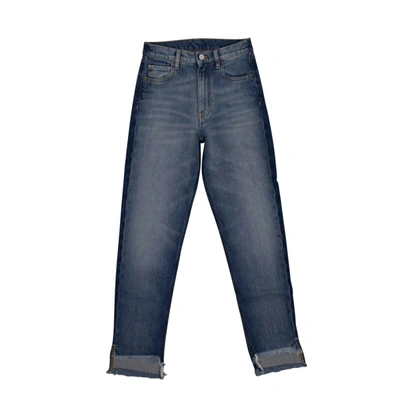 Marcelo Burlon County Of Milan Denim Vintage Two-tone Slim Jeans - Blue In Blue