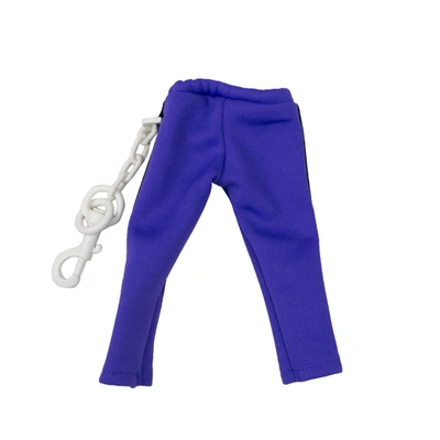 Palm Angels Purple Mini Track Keychain In Purple