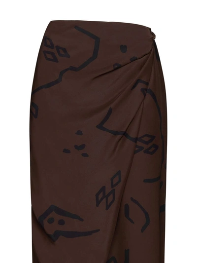 Shop Alysi Skirts In Choco