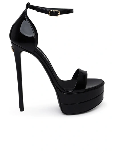 Shop Dolce & Gabbana Platform Sandal In Black