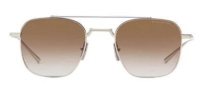 Shop Dita Artoa.27 Navigator Sunglasses In Brown
