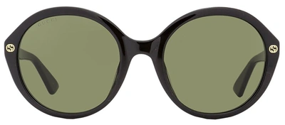 Shop Gucci Gg0023s W 001 Oval Sunglasses In Grey