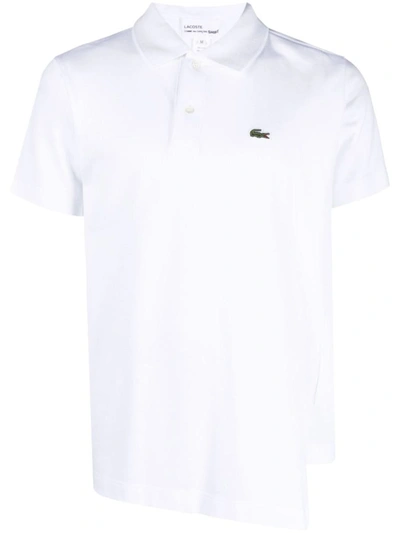 Shop Comme Des Garçons Cotton Polo Shirt In White