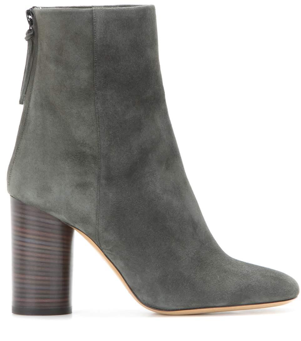 Isabel Marant Garett Suede Ankle Boots In Grey | ModeSens
