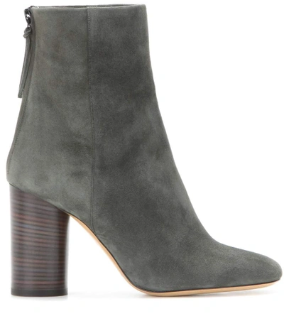 Shop Isabel Marant Garett Suede Ankle Boots In Grey