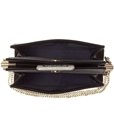 Shop Roger Vivier Miss Viv' Mini Black Satin Shoulder Bag