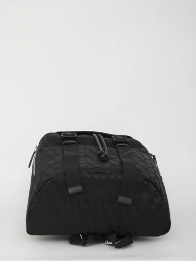 Shop Valentino Black Iconographe Backpack