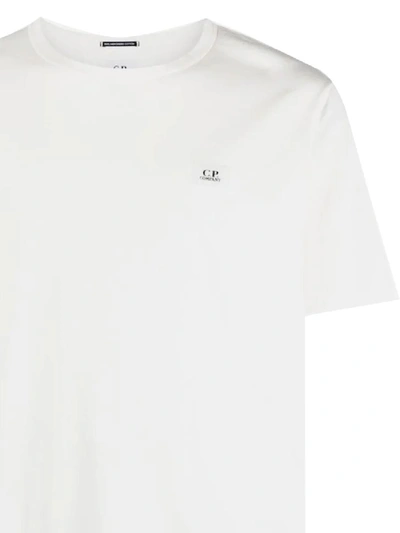 Shop C.p. Company T-shirts And Polos In Gauze White