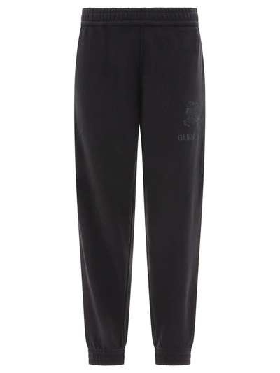 Shop Burberry "tywall" Joggers In Black